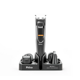 Aparador Raspador de Pelos PAP14 Multigroom Philco Com 8 Acessórios de Corte e Bolsinha Bivolt
