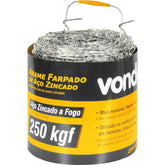 Arame Farpado 250Kgf 250 metros Vonder