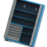 Armário com 2 Prateleiras reguláveis 1 fixa e 5 Gavetas ARM002 CMB