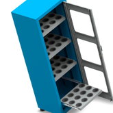 Armário com 4 Prateleiras porta cone ISO50 para 48 pecas ARM060 CMB
