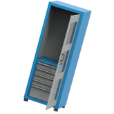 Armário com 5 Gavetas Painel perfurado e Visor de acrílico ARM016A CMB