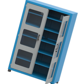 Armário com 5 Prateleiras reguláveis e Visor de acrílico ARM006A CMB