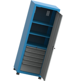 Armário Pequeno com 2 Prateleiras reguláveis e 5 Gavetas ARM012 CMB