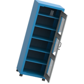 Armário Pequeno com 5 Prateleiras reguláveis e Visor de acrílico ARM014A CMB