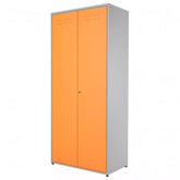 Armário Multiuso 3 Prateleiras Cinza e Laranja Presto