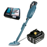 Aspirador de Pó 750ML Sem Fio 18V Com Bateria Carregador Bocais Tubo Motor BL DCL281FRF Makita