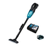 Aspirador de Pó Portátil à Bateria 18V com Bateria Carregador Suporte Bocal Tubo DCL180RFB Makita - Guimepa