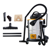 Aspirador de Pó e Água WAP GTW Inox 50 Profissional 1600W com Filtro HEPA 127V - Guimepa