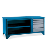 Bancada com 5 Gavetas e Tampo de aço 217TC CMB