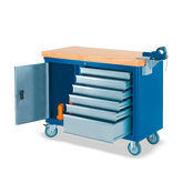 Bancada móvel com Tampo de pinus 40mm e Suporte para morsa 500 CMB