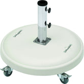 Base p/ ombrellone redonda 50kg com rodas Branca Bel