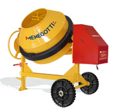 Betoneira 400L Rental Com Motor Diesel Toyama 4,7Hp Com Roda Maciça Menegotti