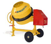 Betoneira 500L Rental Com Motor Monofásico 3Cv 110V 60Hz 4P Com Roda Maciça Menegotti