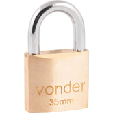 Cadeado de Latão 35mm Encartelado Vonder