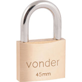 Cadeado de Latão 45mm Encartelado Vonder