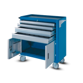 Carro para ferramentas com 4 Gavetas e 2 Portas 156B CMB