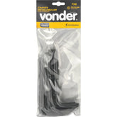 Chave Hexalobular T50 c/ Furo Guia Crv c/ 05 peças Vonder