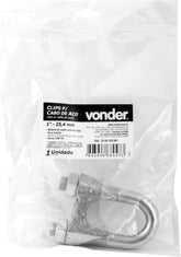 Clips para Cabo de Aço 1''25,40 mm Cartela com 1 peça Vonder