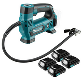Compressor de Ar Portátil Sem Fio 12V 121 PSI Com 4 Baterias MP100DZ-4BAT Makita