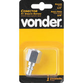 Conector Femea Rosca 1/4x3/8" com 1 peça Vonder