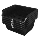 Conjunto 5 Cestos Expositor Medio Empilhável Preto Presto