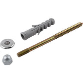 Conjunto Fixação p/ Sanitário 12mm Latonado c/ 2 pçs Vonder