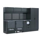 Conjunto de Móveis Oficina com Bancada Armário Parede Carrinho Painel Ferramenta RSC50 F Beta