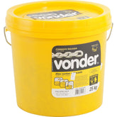 Corrente 5/16 Longa Zincada Balde Plástico Com 25 Quilos -