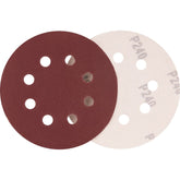 Disco de Lixa c/ Costado em Pluma 125mm G240 10 peças Vonder
