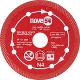 Disco diamantado 105mm turbo furo 20mm n4 - Nove54