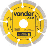 Disco diamantado 110mm segmentado furo 20mm xld Vonder
