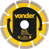 Disco Diamantado 125mm Segmentado Furo 22mm V3 - Vonder