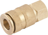 Engate rápido fêmea 1/4" npt latão esfera cartela - Vonder