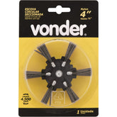 Escova Circular Nylon Seccionada 4'' c/ Haste 1/4'' Vonder