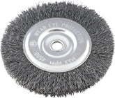 Escova Circular Ondulada 6x1/2 Furo 5/8 Aço Carbono Polido