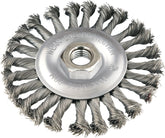 Escova Circular Torcida 4.1/2x1/2 Rosca M14 Pol Vonder