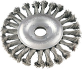 Escova Circular Torcida 6x1/2 Furo 7/8 Aço Carbono Polido