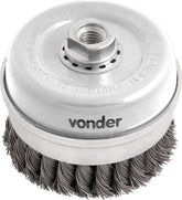 Escova Copo Torcida 4 Rosca M14 Polido 8500rpm Vonder