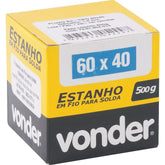 Estanho fio 1,0mm 60x40 500g carretel - Vonder