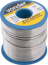 Estanho fio 1,5mm 60x40 500g carretel Vonder