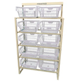 Estante Cesto Expositor Branco 80kg Presto