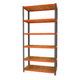 Estante Em Aco Reforçada Ábile Cinza e Laranja 100kg Presto