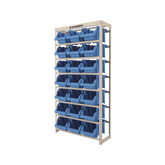 Estante Gaveteiro com 21 Gavetas n7 Azul e bege Presto