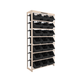 Estante Gaveteiro com 21 Gavetas n7 Preto e bege Presto