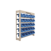 Estante Gaveteiro com 25 Gavetas n3 Azul e bege Presto