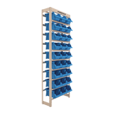 Estante Gaveteiro com 27 Gavetas n5 Azul e bege Presto