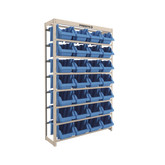 Estante Gaveteiro com 28 Gavetas n7 Azul e bege Presto