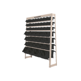 Estante Gaveteiro com 49 Gavetas Mistas Preto e bege Presto