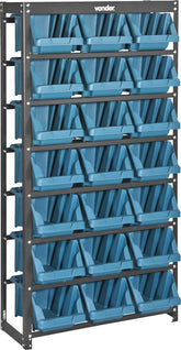 Estante Metálica 21/7 Gaveteiros Azuis Modelo Prático Vonder