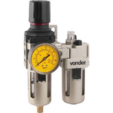 Filtro Regulador Lubrificador 1/4 Npt Corpo Metálico Vonder